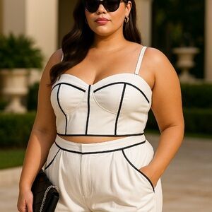 Sienna Sky Cream Jumpsuit with Modern Design